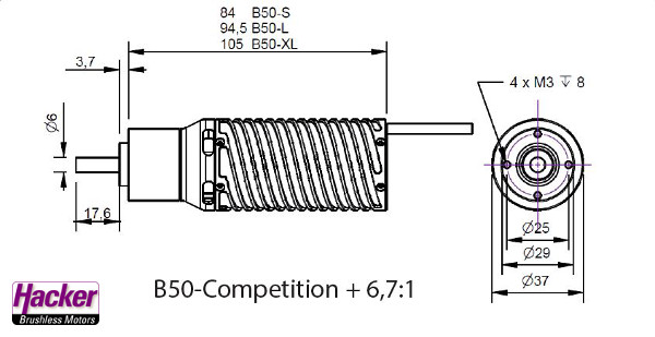 B50-10S Competition + 6,7:1 Kv 3300 – Bild 2