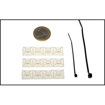 Sockel selbstklebend, bis 3mm, 12 Stk.