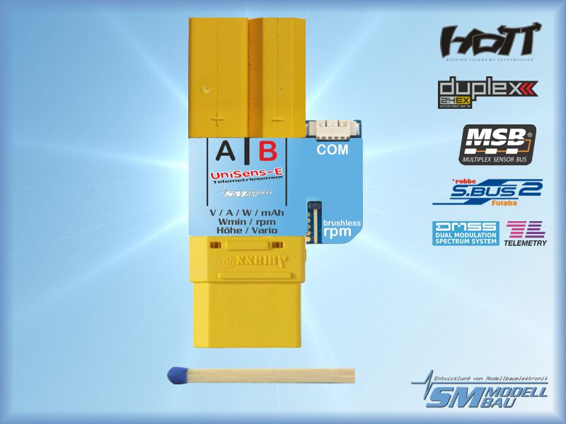 UniSens-E 140 A XT90 seriell