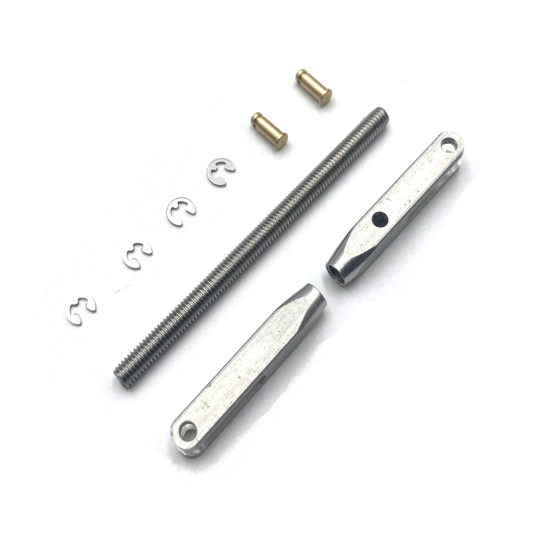 Gabelkopf Set aus Aluminium (M3 Gewinde / 2mm Pin)