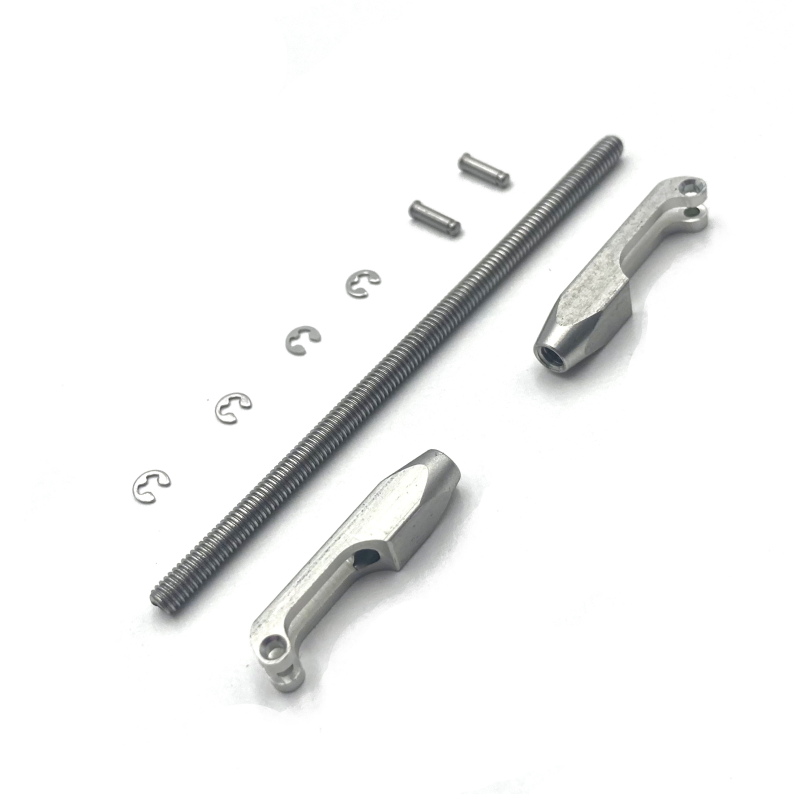 Gabelkopf Set mit Freischnitt aus Aluminium (M2.5 Gewinde / 1.3mm Pin)
