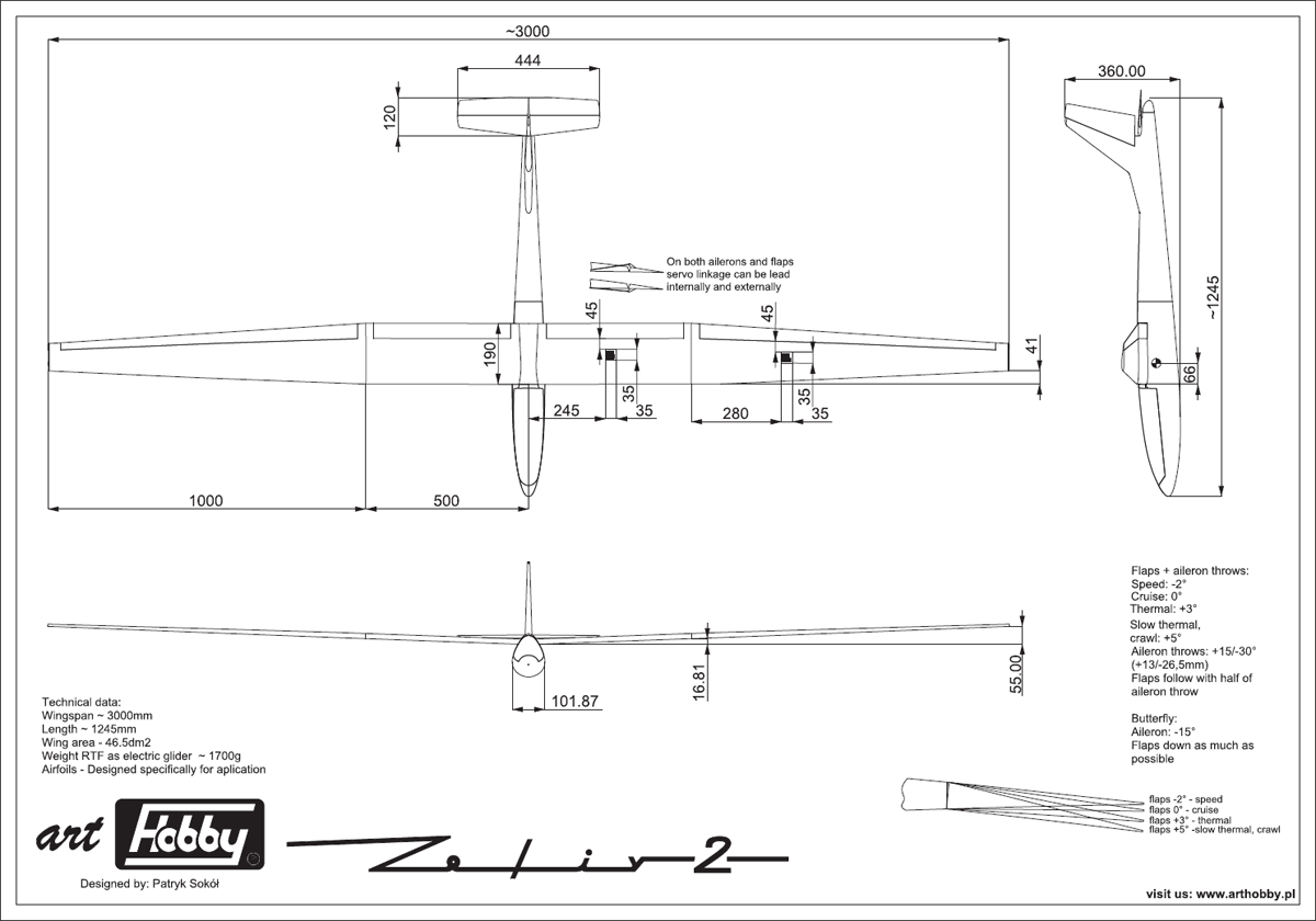 Art Hobby SZD-19-2 Zefir 2 3m – Bild 4