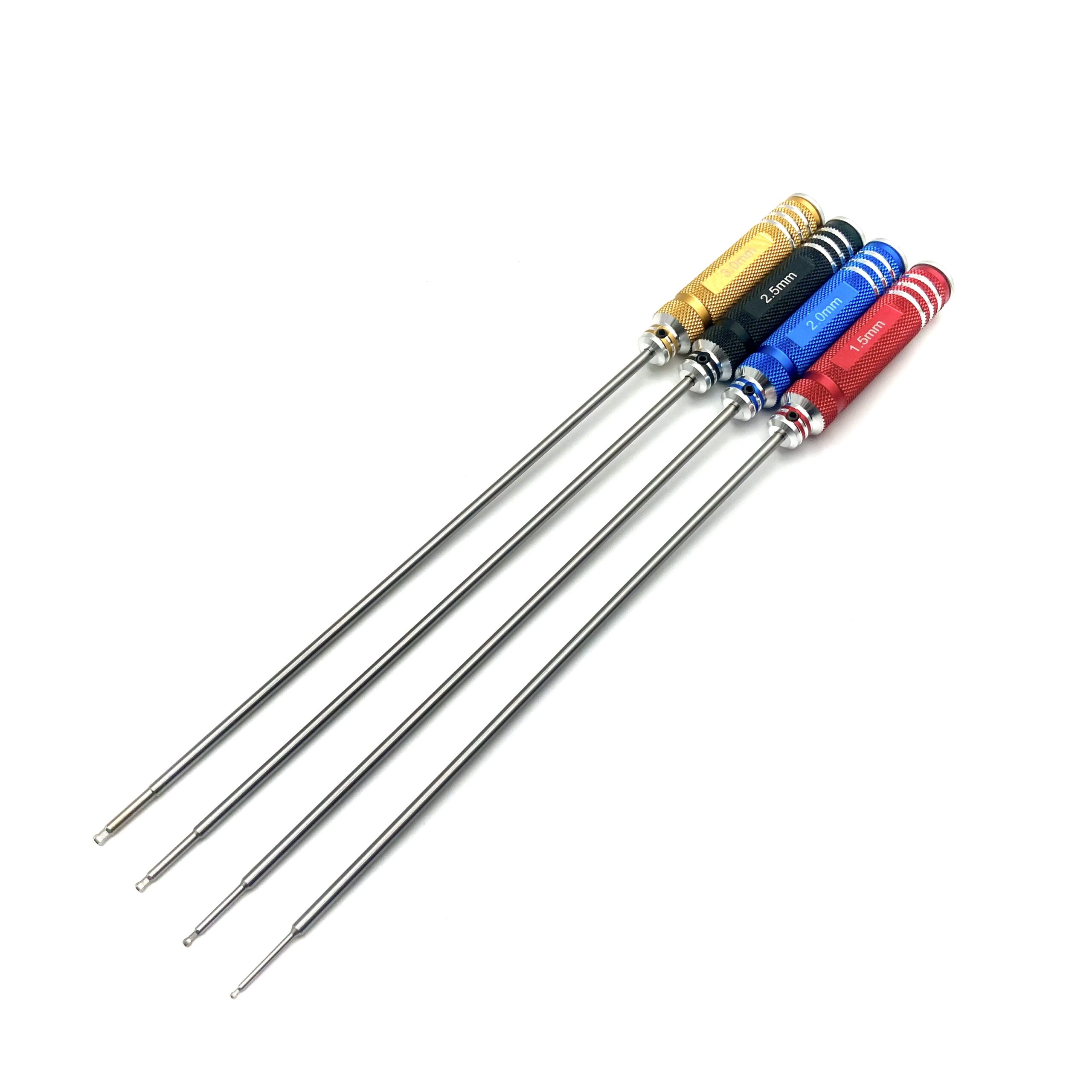 Schraubendrehersatz Innensechskant mit Kugelkopf -- extra lang --