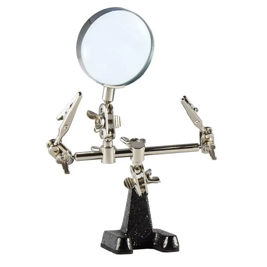 Weller Platinenhalter mit Lupe Vergrösserung x 4